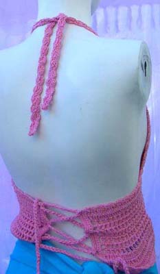 Womens beach apparel manufacturing exchange warehouse supplies beaded crochet summer top with fashion sequin  and lingerie styled back