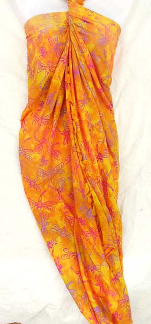 Batik fashion supplier manufactures wholesale quality summer beach dress wrap in decorative print