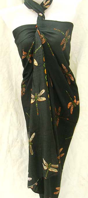 Dragonfly lovers, batik summer coverup gallery from island wear manufacturing warehouse shop