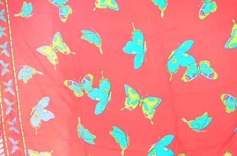 Butterfly theme balinese party wrap supplied by trendy export outlet exchange dealer
