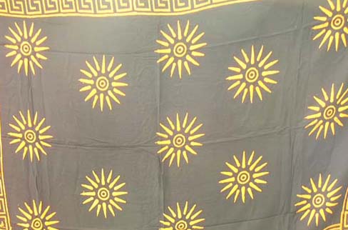 Sunflower inspired summer bali swimsuit wrap supplied wholesale by trendy import outlet exchange