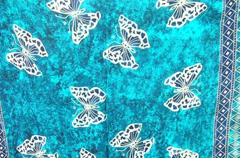 Tropical clothing catalog boutique wholesale crafted Butterfly lovers fashion sarong 