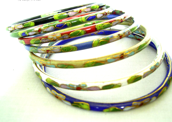 Trendy Chinese style jewelry wholesaler supply fashion summer garden bangle in assorted color