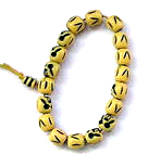 In spired of braclet jewelry wholesaler supply -- Custom bracelet with yellow beaded pattern                        