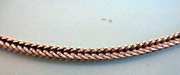 :Bali style sterling silver chain with spring ring clasp
