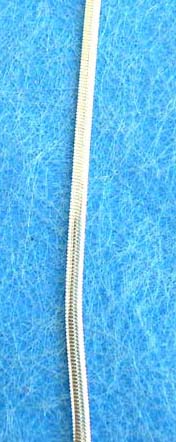 :Sterling silver orient style snake necklace with spring ring clasp