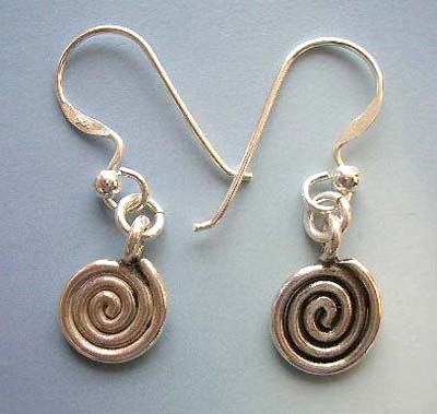Custume jewelry fashion design Canada wholesaleer in sterling silver earrings with spiral design  