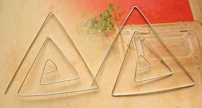 Wholesale jewelry fashion making supply sterling silver triangular earrings, 925 stamped