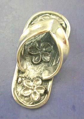 Teens fashion jewelry pendant gift shop, 925 stamped sterling silver sandal pendant    