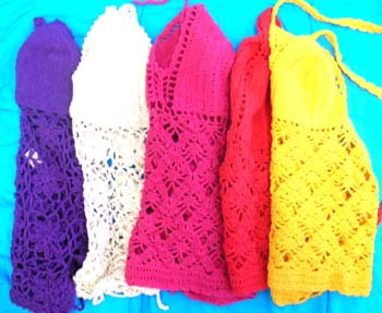 Quality summer fashion discount wholesaler supply full lined handmade crochet top