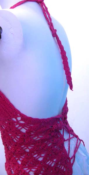 Quality summer fashion discount wholesaler supply full lined handmade crochet top