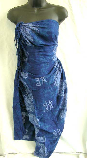 Ladies wholesale shopping factory sells sexy fashion balinese sarong wrap in unique sea life print 