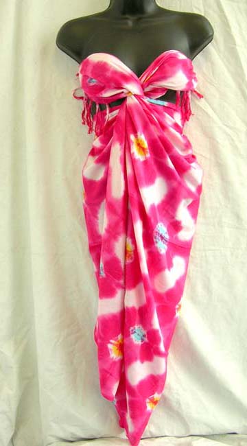 Trendy clothing distribution, Batik shawl dress in summer tie-dye design