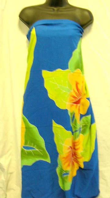 Wholesale supply company imports Ladies floral print decorated beach wrap dress from Indonesia