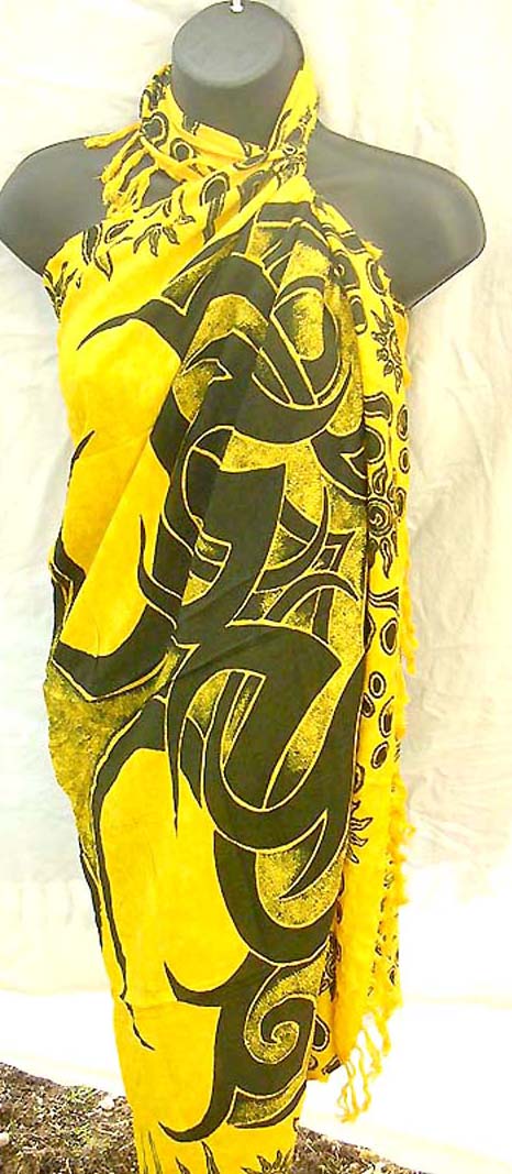 Import sarong manufacturer wholesales tribal decorated balinese sarong 