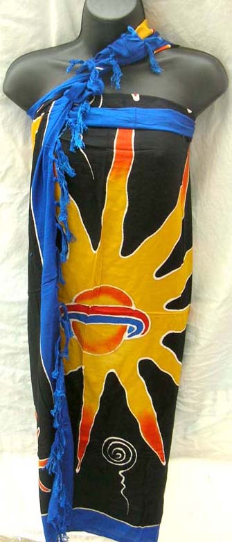 Island apparel catalog distributes summer sky designed sarong dress