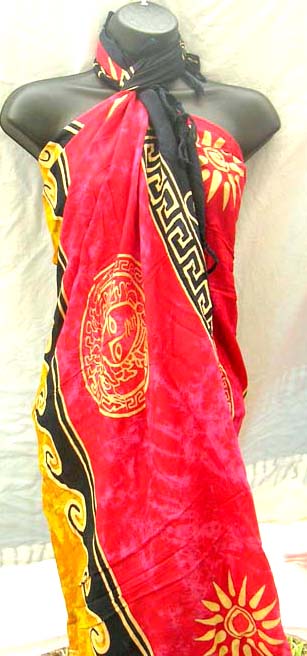Batik wear export supply company wholesale celtic inspired fashion beach wrap
 