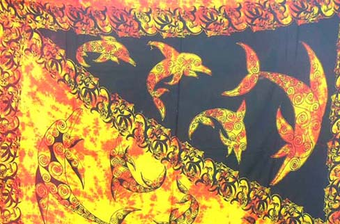 Dolphin lovers sarong skirt from import supply warehouse outlet