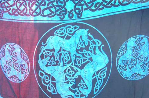 Express beach sarong wholesale warehouse exports Celtic band and animal design on summer wrap dress