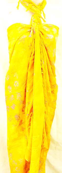 Exotic fashion appreal supply dealer imports handcrafted vacation pareo wrap with decorative pattern
