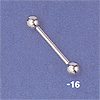 unfinished jewelry bow wholesale -- Fashion barbell with two balls on the both side               