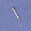 Cheap prices barbell body jewelry wholesale -- Fashion barbell with two cone on the both sides               