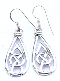 Sterling silver spiral design earring wholesale-Fashion sterling silver fish hook earring with spiral circle, triangle and cross design                                     