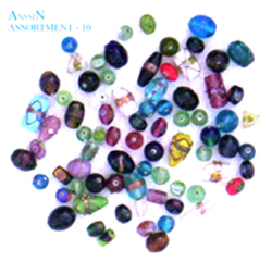 Online lady's accessory wholesale -  Multi color bead with assorted egg shaped and hole on each side   