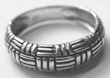 Shopping online fashion ring jewelry wholesale - Fashion style silver ring with multi rectangle pattern             