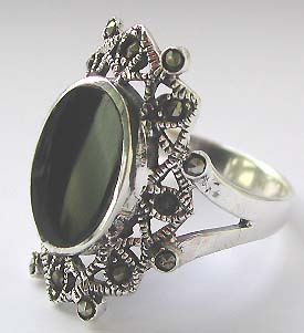 Discount ring jewelry supply - Fashion style ring with multi mini cz around green germ stone                       