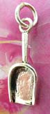 Thailand made solid sterling silver charm pendant in carved-out shavel 