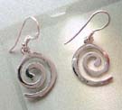 Shop for fashion geometrical jewelry design supplier, 925 stamped sterling silver spiral earrings